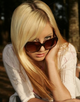 Ashley on a Picnic Table