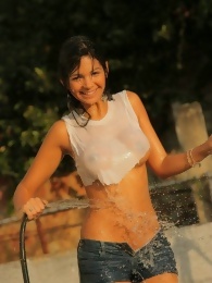 Karla in a Wet Tshirt